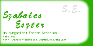 szabolcs eszter business card